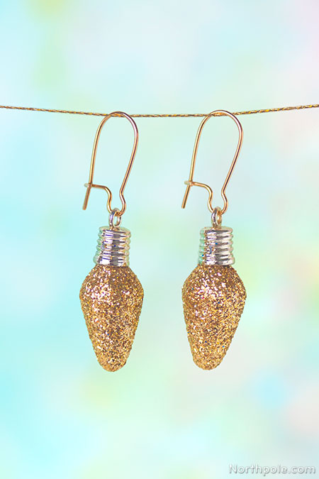 Effortless Christmas Light Earrings: 3 Ways