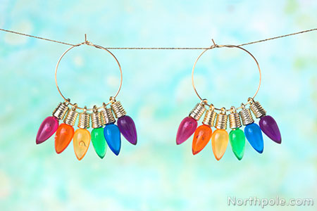 Effortless Christmas Light Earrings: 3 Ways